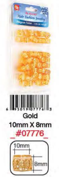Bague Cheveux Doré 10X8mm #7776BT