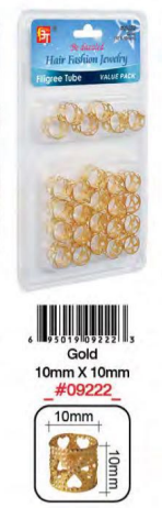 Bague Cheveux Doré 10MM BT #9222