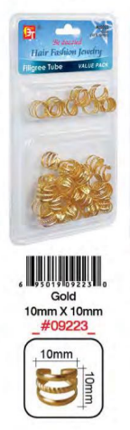 Bague Cheveux Doré10MM BT #9223