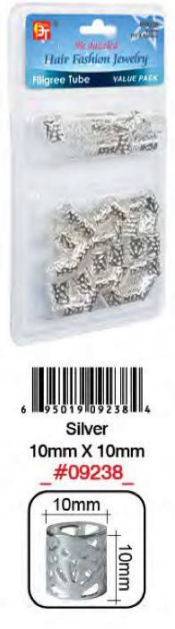 Bague Cheveux Argent 10mm #9237BT