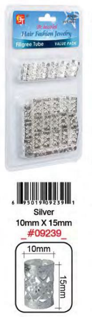 Bague Cheveux Argent 10X15mm #9239BT