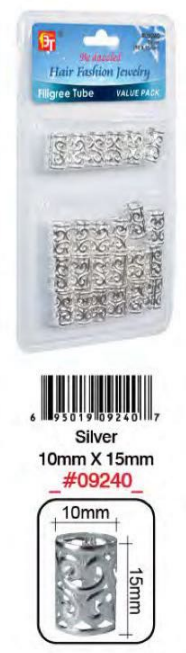 Bague Cheveux Argent 10X15mm #9240BT