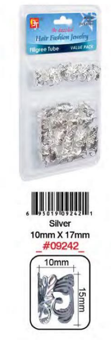 Bague Cheveux Argent 10X15mm #9242BT