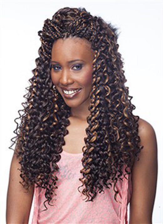 Crochet Braid Semi Natural Spanish Curl 22&#8243; Cherish