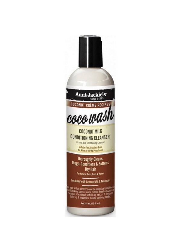 Soins Cheveux Coconut Cream Coco Wash Coconut Milk Cleanser Aunt Jackie’s