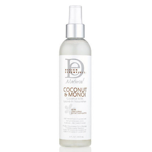 Lotion Apres Shampoing 8oz Sans Rinçage Design Essential Coconut Monoi Coconut Milk Leave-In Nourisher