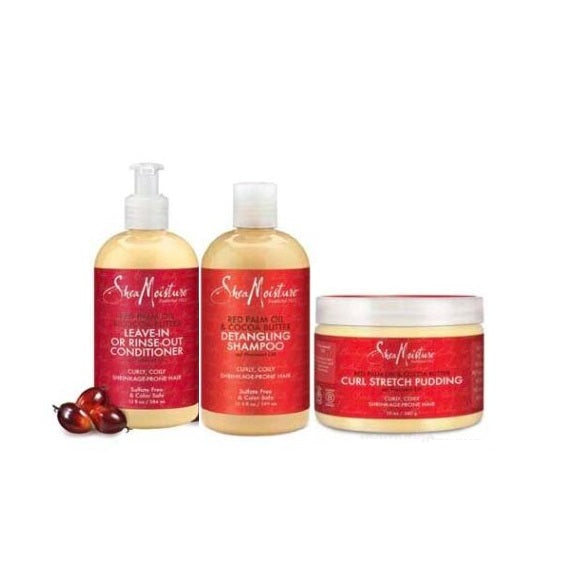 SHEA MOISTURE PACK DE 3 PRODUITS RED PALM OIL & COCOA BUTTER