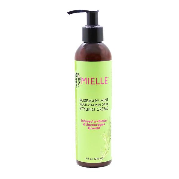 MIELLE ORGANICS  Crème coiffante croissance Romarin/Menthe poivrée (Rosemary Mint) 240ml