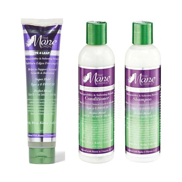 PACK THE MANE CHOICE TYPE 4 LEAF - ROUTINE CAPILLAIRE SOIN CHEVEUX TYPE 4C