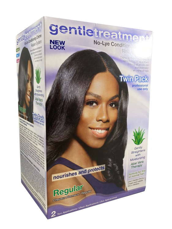 Gentle Treatment No-Lye Conditioning Creme kit defrisage Twin Pack(2 dedans) Regular