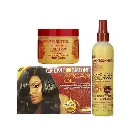 Creme of Nature avec huile d'argan lot de 3pcs