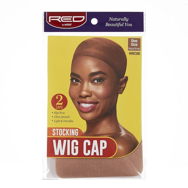 Stocking Wig Cap Natural Brown Red by Kiss #HWC08