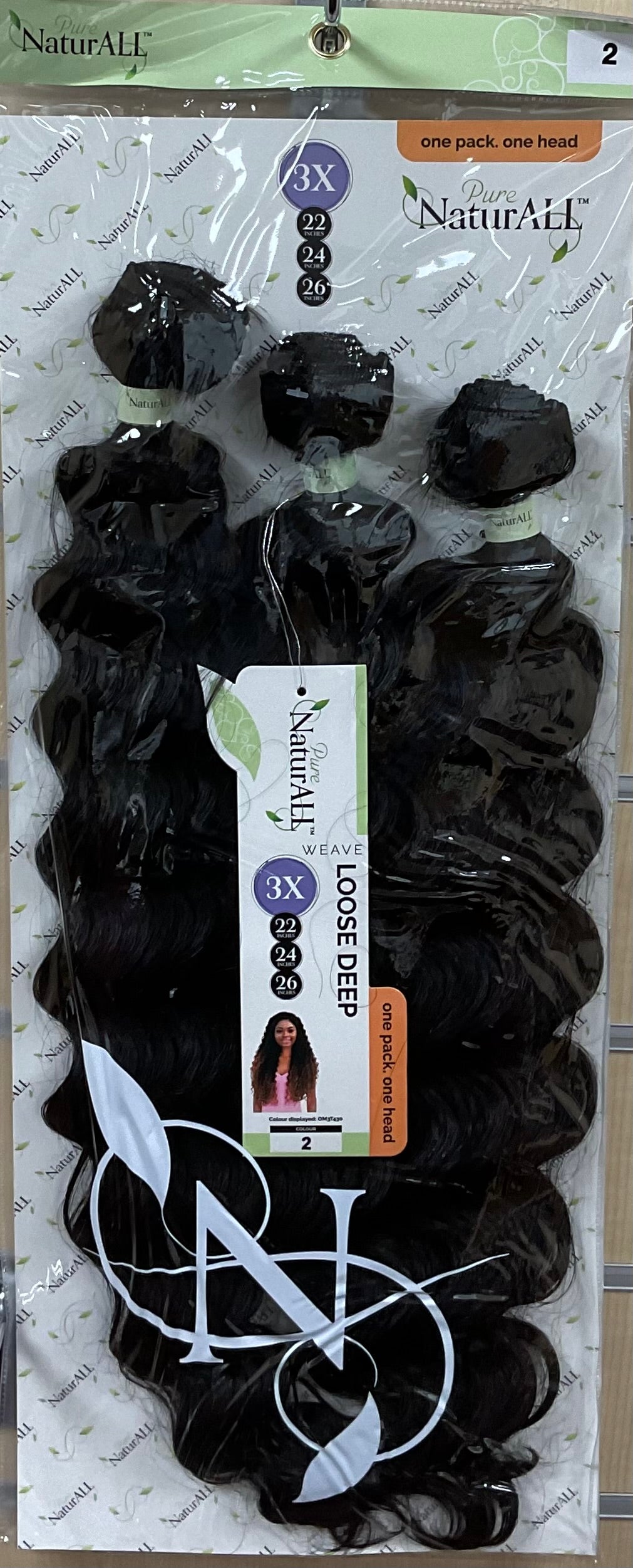 NATURALL Tissage  3PCS WVE : LOOSE DEEP 22/24/26