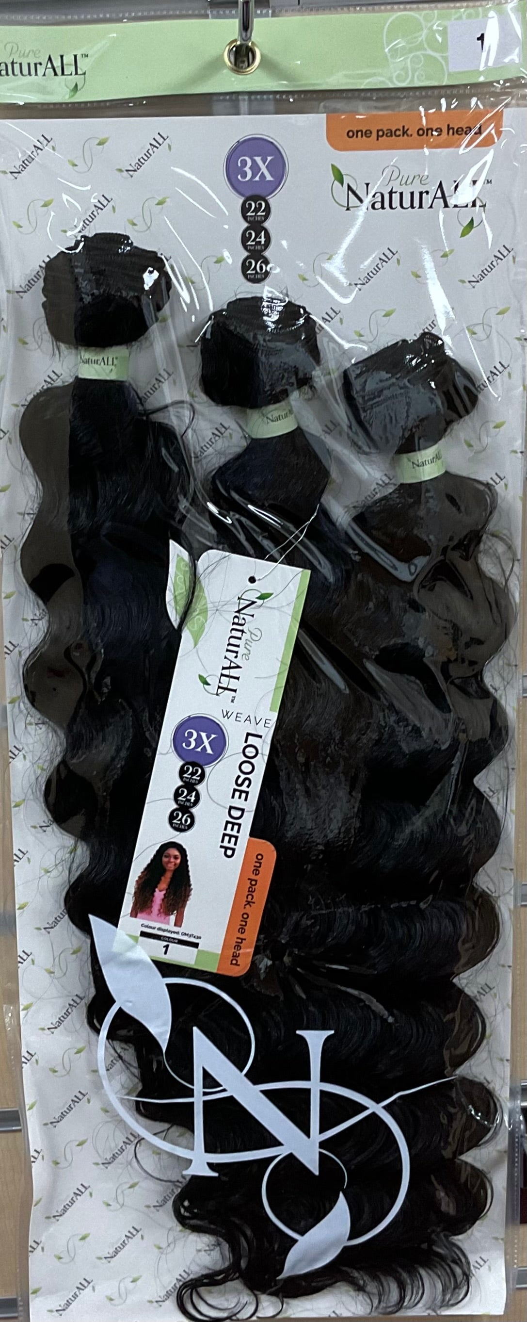 NATURALL Tissage  3PCS WVE : LOOSE DEEP 22/24/26