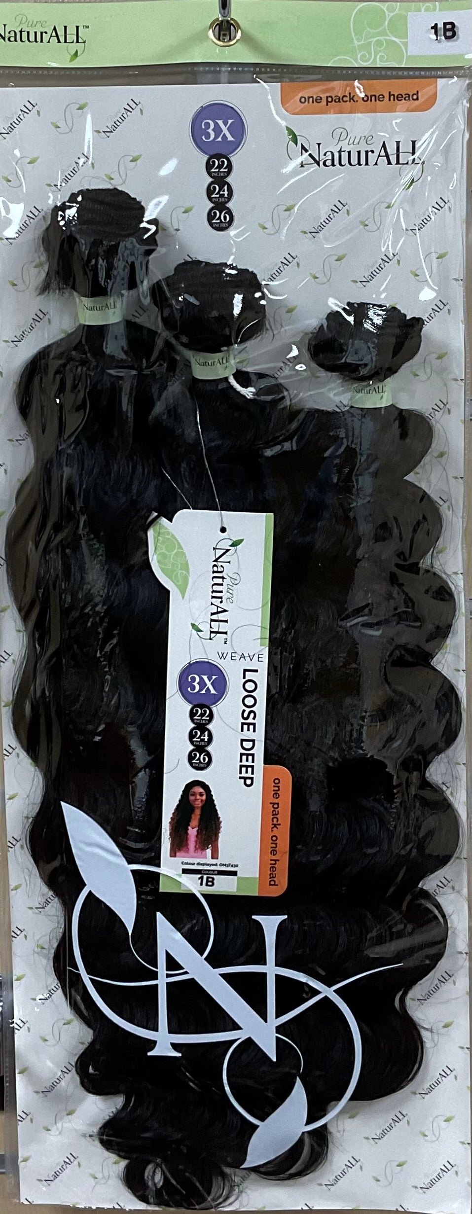 NATURALL Tissage  3PCS WVE : LOOSE DEEP 22/24/26