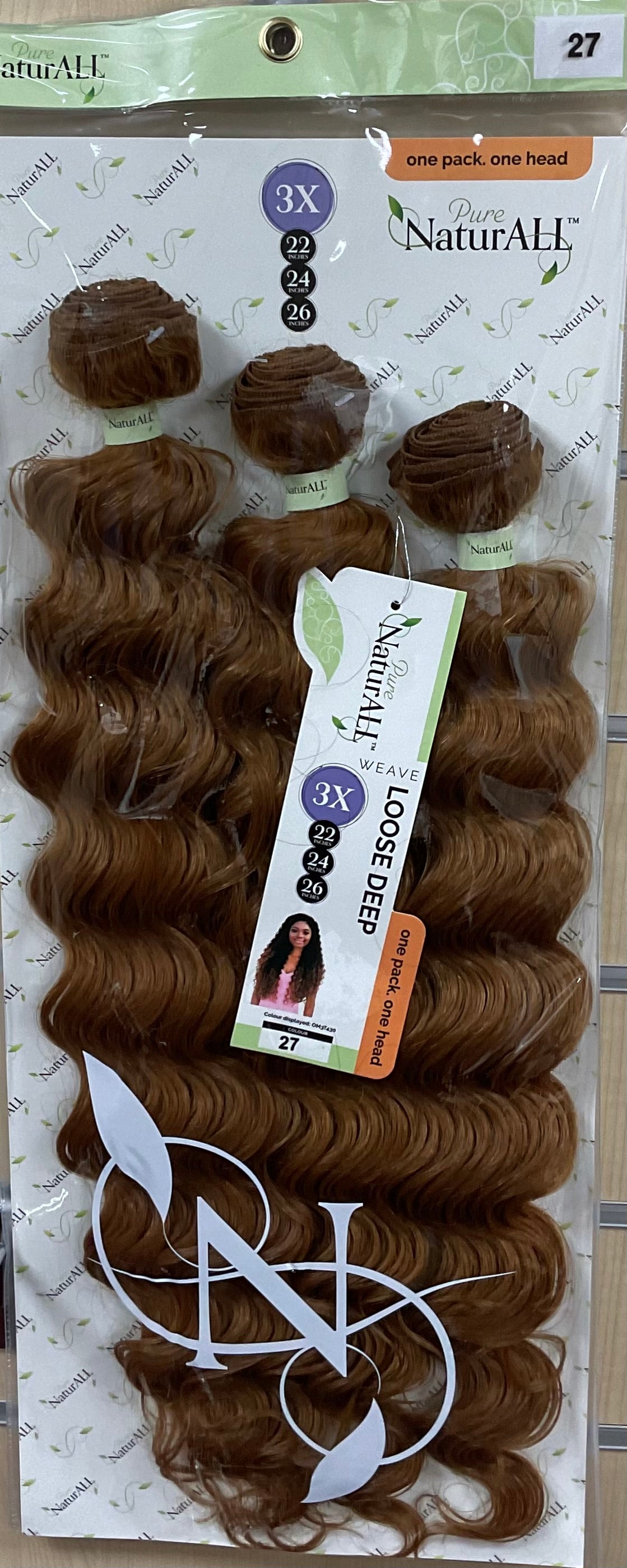 NATURALL Tissage  3PCS WVE : LOOSE DEEP 22/24/26