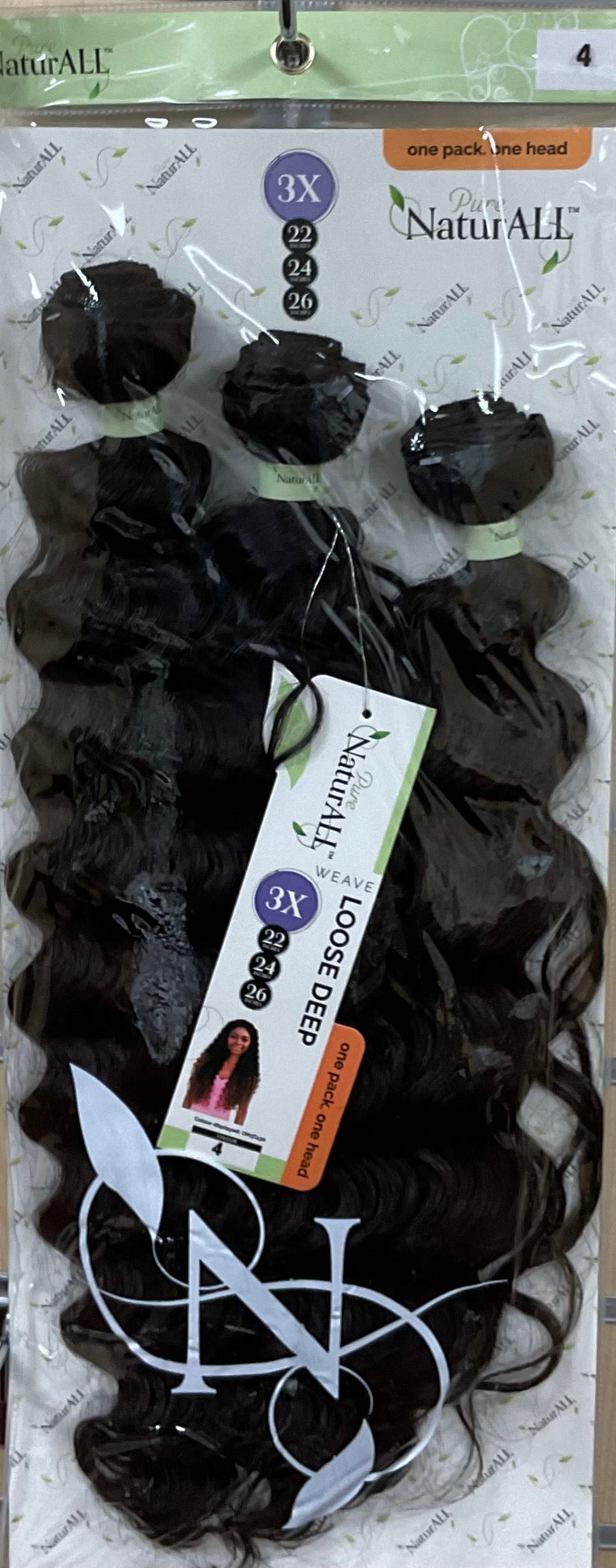 NATURALL Tissage  3PCS WVE : LOOSE DEEP 22/24/26