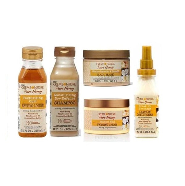 CREME OF NATURE Pack PURE HONEY AU MIEL, COCO ET BEURRE DE KARITÉ