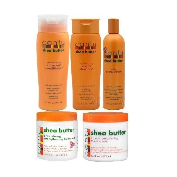 Cantu Shea Butter Lot de 5 Soins Capillaires