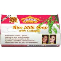 Asantee Thai Herbal Rice Milk Soap plus AHA with Collagen Lightening Skin 125g