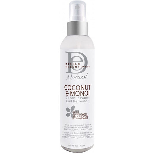 Spray Hydratant Pour Boucle Design Essential Coconut Monoi Coconut Water Curl Refresher 8oz