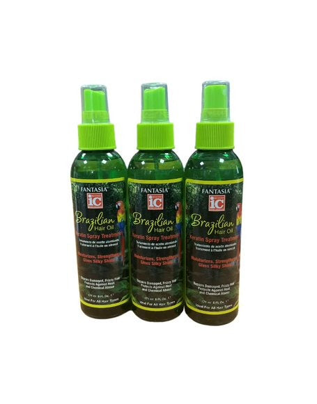 Ic Fantasia Brazilian Hair Oil Keratin Spray Treatment lot3